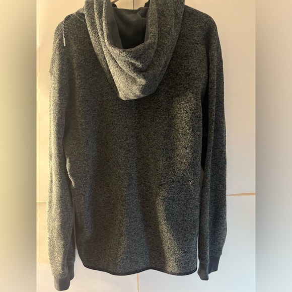 Heather gray Quiksilver zip up hoodie - Picture 3 of 3